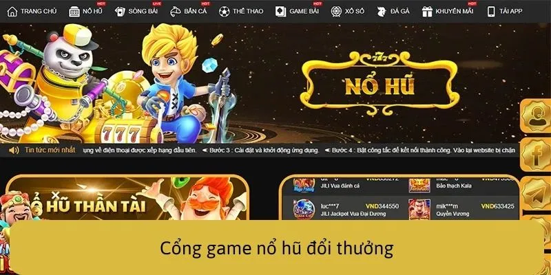 cổng game nổ hũ đổi thưởng i9bet