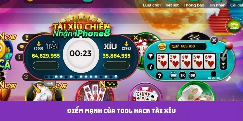 Điểm hấp dẫn của công cụ hack game tài xỉu